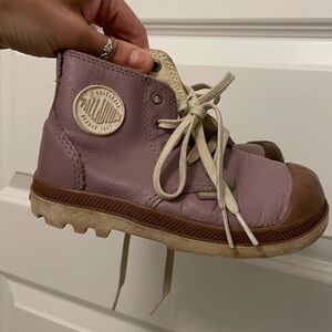 Palladium purple kids boots